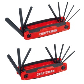 CRAFTSMAN Metric and SAE Fold-Up Hex Key Set, 2 Piece (CMHT26008)
