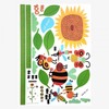 Growth Record Height Chart Sticker Sunflower 3ea