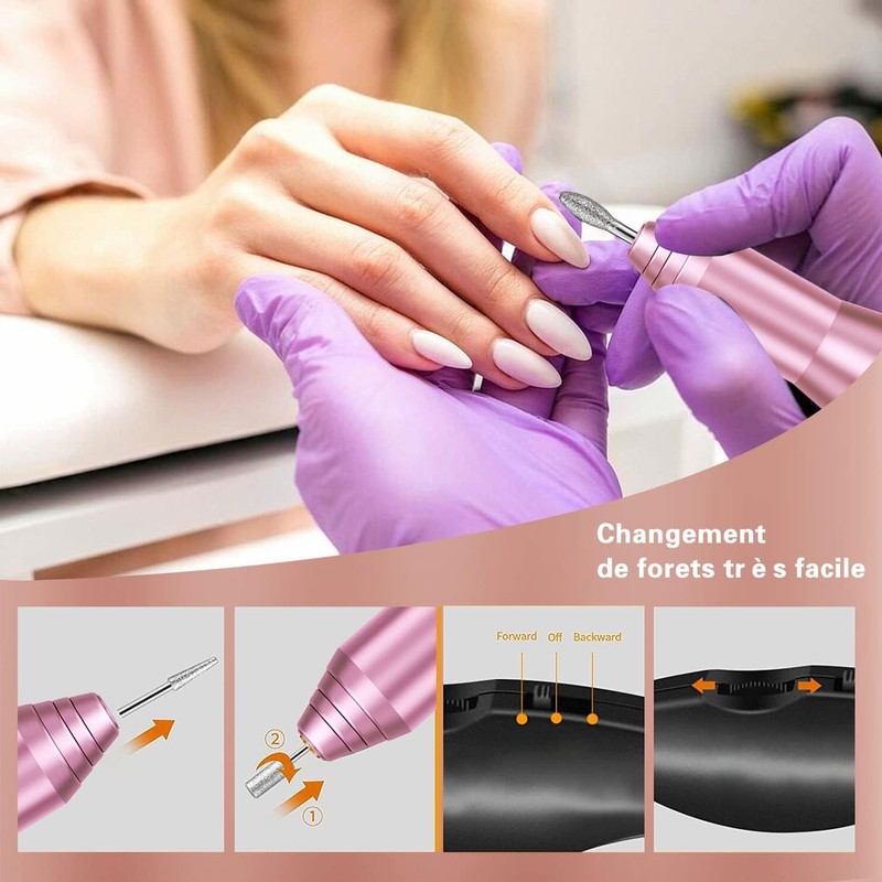 USB Nail Router Portable Electric Manicure Pedicure Set Manicure Pedicure