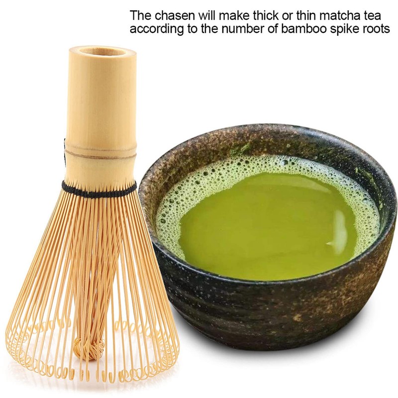 Batidor Matcha, Herramienta de Preparación de té de bambú, Batidor