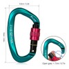 25KN Professional Climbing Carabiner Screw Locking Gate Carabiner Heavy Duty