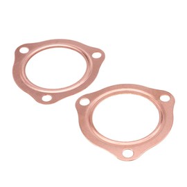 Pack of 2 2.5 Inch Copper Head Exhaust Gas Collector Seals Reusable for SBC BBC 302 350 454 Exhaust Gaskets