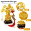 YIMITEE 9 Piece Feng Shui Citrine Money Tree, 7" Small