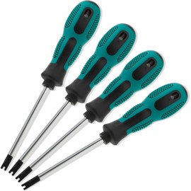 JOZMMZEOOA 4-Piece U Screwdriver Set U1.7/2.0/2.3/2.6.75 mm Precision Screw Drivers Set Multifunctional Magnetic Chrome Vanadium Steel Hand Screw Drivers Anti-Slip Repair Tool