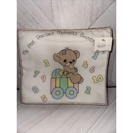 My First Precious Moments Counting Book Quilted Soft Padded Fabric Ricrac 10x10"