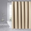 Dynamene Extra Long Shower Curtain,84 Inch Long Beige Waffle Weave