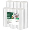 Bonsenkitchen Vacuum Sealer Rolls Bags, 6 Pack 3 Rolls 11"