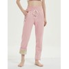 Gihuo Women's Sherpa Lined Sweatpants Winter Warm Fleece Lined Sweatpants