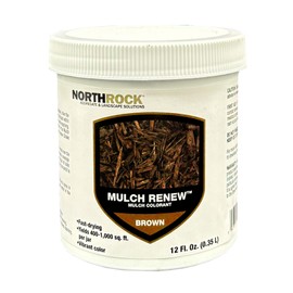 NorthRock Mulch Renew - Colorant for Mulch, Paint Discolored Mulch, Ideal for Landscaping, Garden Beds, Spray to Dye Mulch Beds (12 fl. oz., Brown)