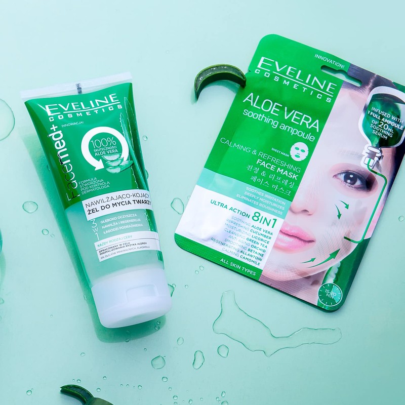 Eveline Cosmetics Facemed Wash Gel with Aloe 150 ml