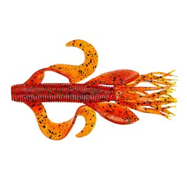 Yamamoto 4'' Kreature Pumpkin W/Black & Green Flake (7 Pack)