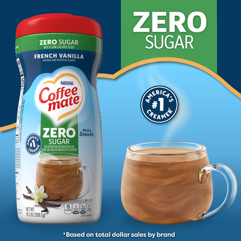 Nestle Coffee mate French Vanilla Sugar Free Powder Coffee Creamer