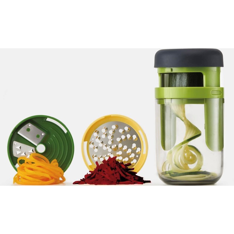 Joseph Joseph Spiro Hand Held Vegetable Slicer Spiralizer, Spaghetti Zoodle