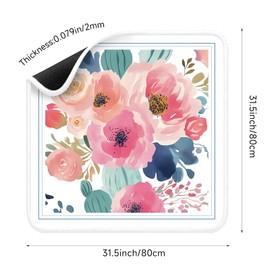 Mahjong Mat for Table Durable Mahjong Table Cover with Unique Design, Premium Mahjong Accessories, Perfect Mahjong Gifts for Women, Game Mat for Mahjong and Board Game Enthusiasts (Floral Blossom)