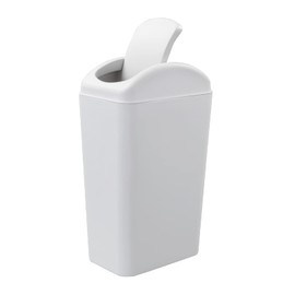 Buyitt Plastic Swing Bin Trash Bin, Waste Bin with Lid, 14 L, 1 Pack