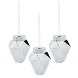 Fun Express Diamond Cups with Lids & Straws, 12 Pieces