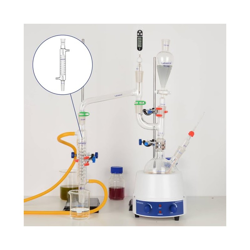 Labasics Borosilicate Glass Graham Condenser with 24/40 Joint 500mm Jacket