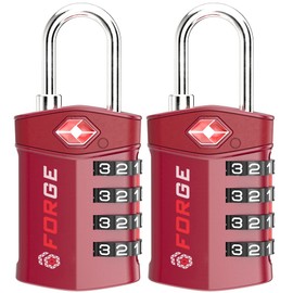 Forge Travel Lock,TSA Approved Luggage Locks for Air Travel, Gym Lockers, School Lockers, Pelican Cases, Gun Case, Easy Read Dials, Durable Alloy Body