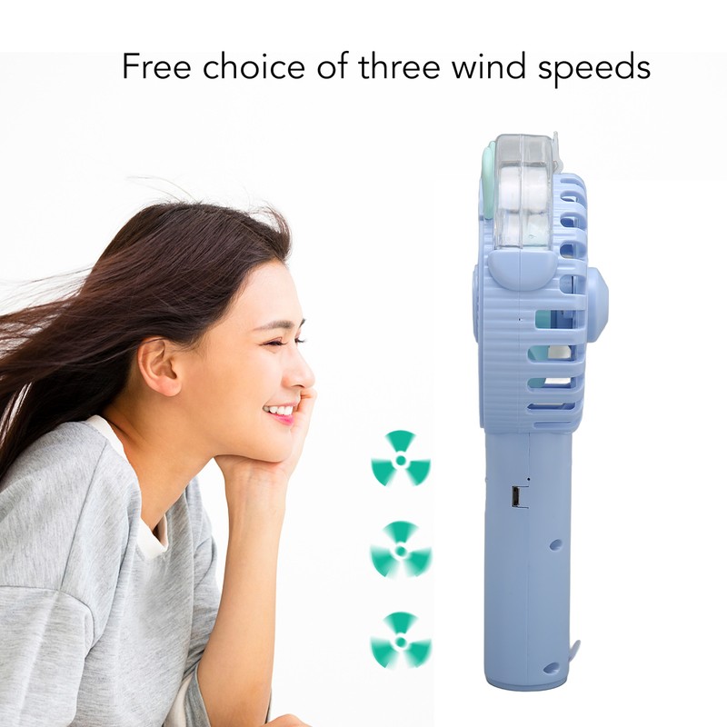 Handheld Fan Automatic Spraying USB Charging Humanized Grille Design Low