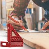 Tofelf 3D Multi-Angle Measuring Ruler,45/90 Degree Aluminum Alloy Woodworking Square
