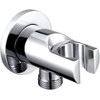 Solid Brass Wall Mount Handheld Shower Bracket Holder with Water