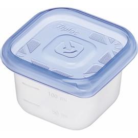 Ziploc Containers, Square, 4.5 fl oz (130 ml), Set of 4 x 4