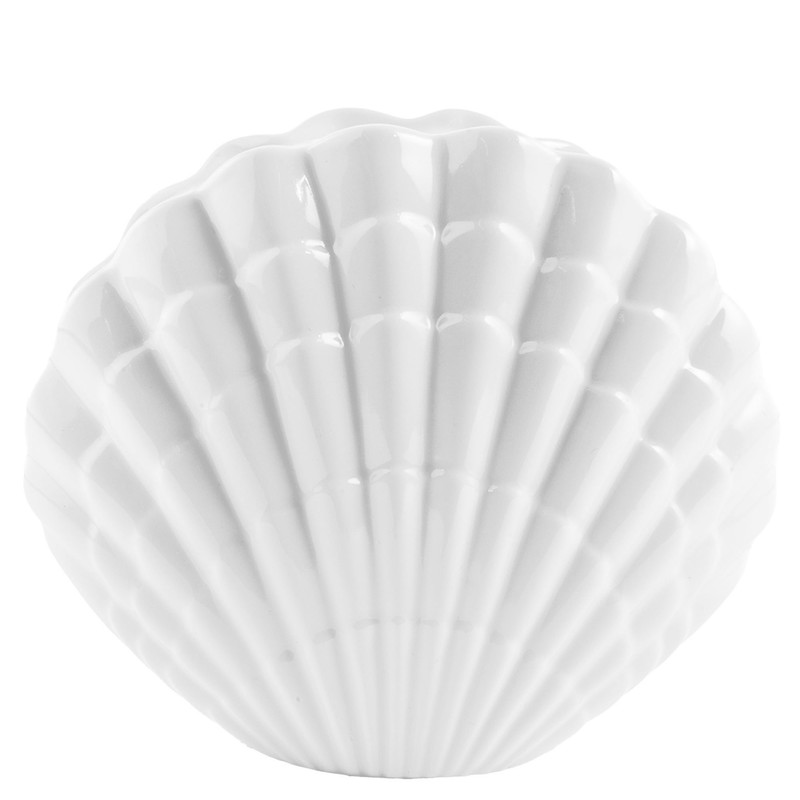 Lilly Pulitzer Shell Bud Vase, Small Decorative Ceramic Bud Vase