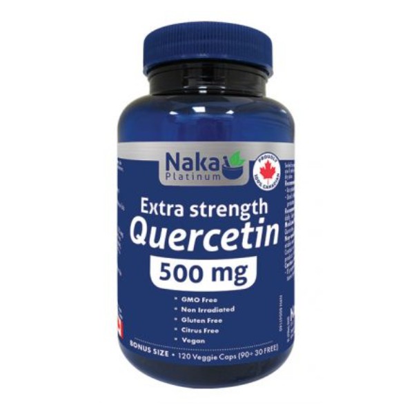 Naka Quercetin Extra Strength 500 mg, BONUS SIZE 120 caps