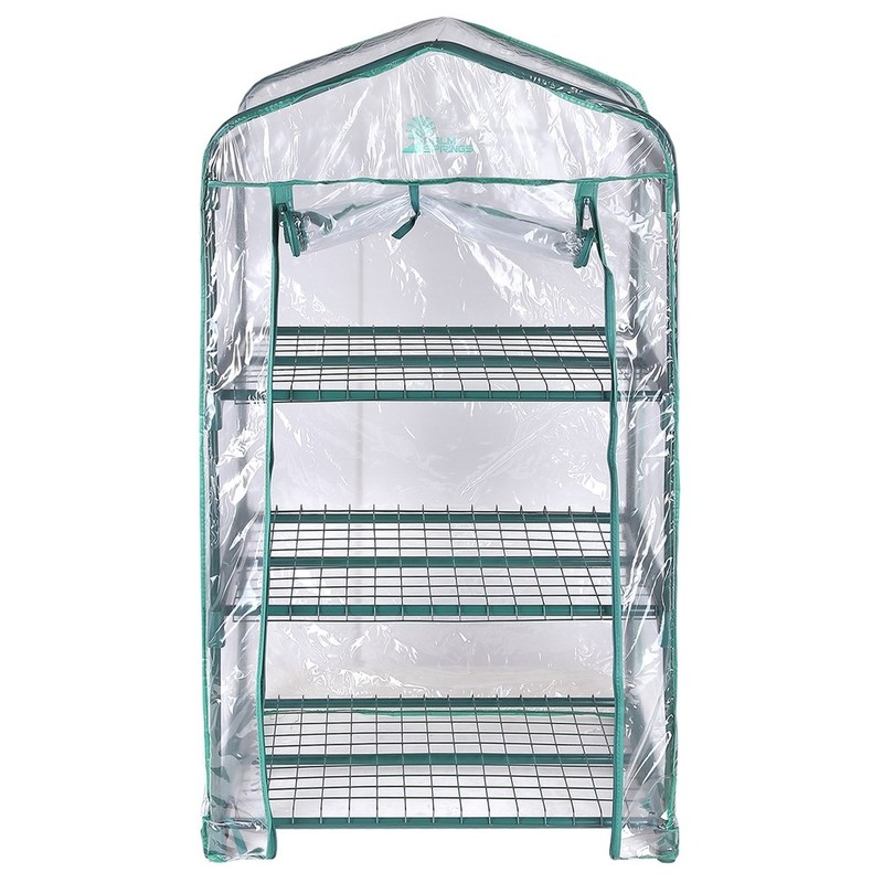 Palm Springs 3 -Tier Mini Greenhouse with Cover and Roll-up