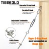 TIBEGOLD Anti Sag Gate Kit for Wooden Fence, Silver Anti-Sagging