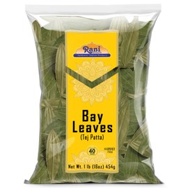 Rani Bay Leaf (Leaves) Whole Spice Hand Selected Extra Large 16oz (1lb) 454g Bulk ~ All Natural | Gluten Friendly | NON-GMO | Kosher | Vegan | Indian Origin (Tej Patta)