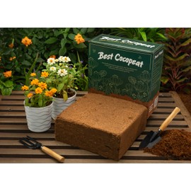 Best Cocopeat - Coconut Coir Pith 5Kg/11 Lbs Blocks | 100% Organic | Expands Approx 15 Gallons | Lowest EC & pH Balance | 1-Pack