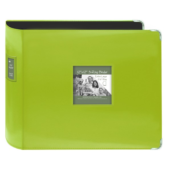 Pioneer Photo Albums T-12JF Bright Green Scrapbook