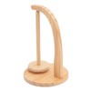 Yarn Holder Easy Installation Stable Structure Rotatable Wooden Yarn Ball
