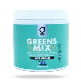 Génesis Mena  Greens Mix  Sabor Arándano Natural  Superalimentos con Probióticos, Prebióticos y Enzimas Digestivas  Fórmula Antiinflamatoria y...     