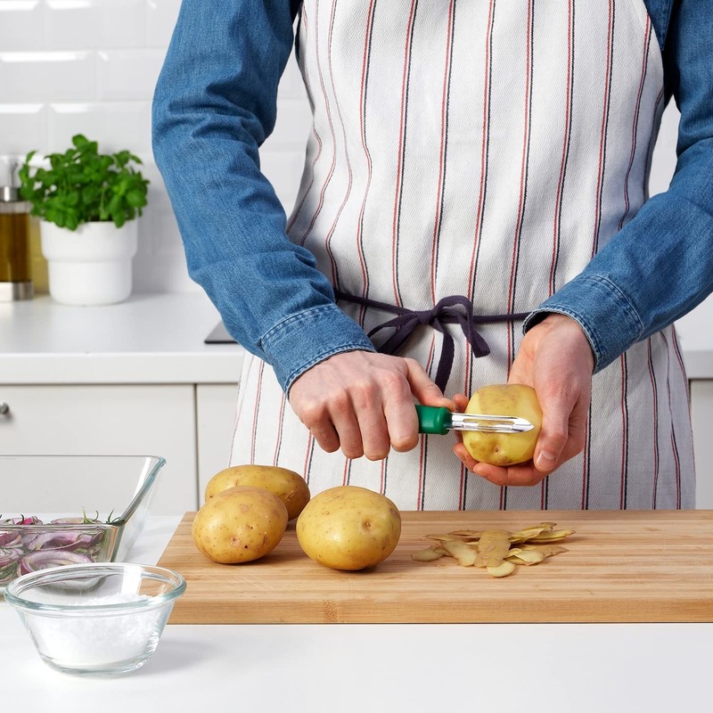 IKEAA UPPFYLLD Potato Peeler, Green 17.5 cm (7 ") -
