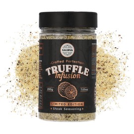 Premium Truffle Steak & BBQ Rub – Limited Edition Gourmet Seasoning – Infused with Truffles for Luxurious Flavour – Unique Blend of Spices - Large Jar (200g)