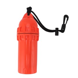 Alomejor Scuba Diving Dry Box, Waterproof Capsule Storage Container for Keys Cards PP Material for Water Sports (Red)
