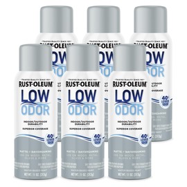Rust-Oleum Low Odor Premium Spray Paint, 11 oz, Matte Daydreaming, 6 Pack