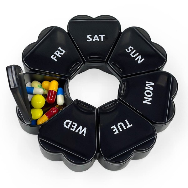 7 Day Pill Box, LUCTHY Weekly Pill Box with 7