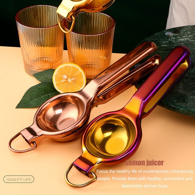 Lemon Squeezer, Metal Lemon Squeezer Stainless Steel Juicer Hand Held