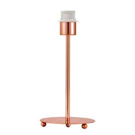 Innoteck Rose Copper Desk Lamp Holder - LED Night Lamp Base for Bedroom - Modern Lamp Holder Perfect for, Office, Dining Room, Bedroom, Living Room - Table Light Desk Lamp Holder