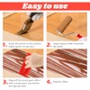 5 Pack Wood Grain Tool,Woodgraining Tool Kit,Texture Pattern with Handle