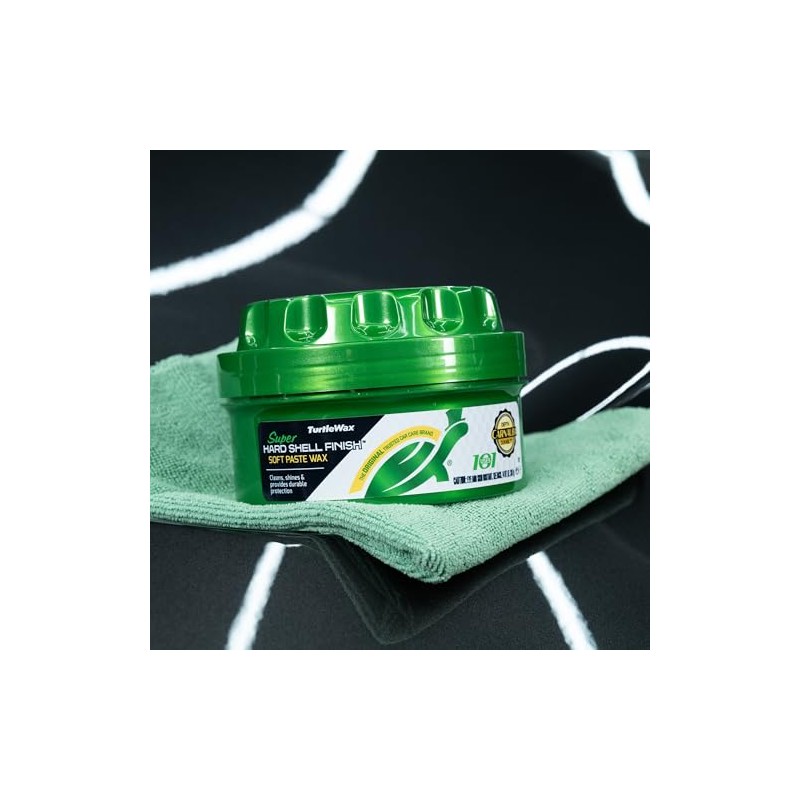 Turtle Wax, Hard Shell Finish, Cera automotriz en Pasta Suave,