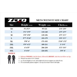 ZCCO Wetsuits Men's 3mm Premium Neoprene Full Sleeve Dive Skin for Spearfishing,Snorkeling, Surfing,Canoeing,Scuba Diving Wet Suits(3XL)