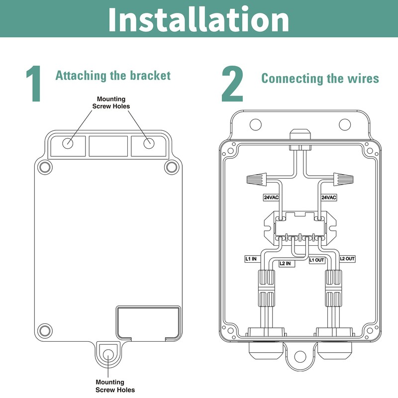 Briidea Pump Start Relay Sprinkler System 1-2 HP at 120/240V