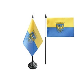 Flaggenfritze Table Flag Upper Silesia + Free Sticker