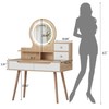 Ball & Cast 31.5" Vanity Desk with 3 Adjustable Lighted