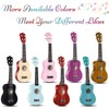 ADM Ukulele for Beginners Hawaiian Wood Ukelele Kit for Kids