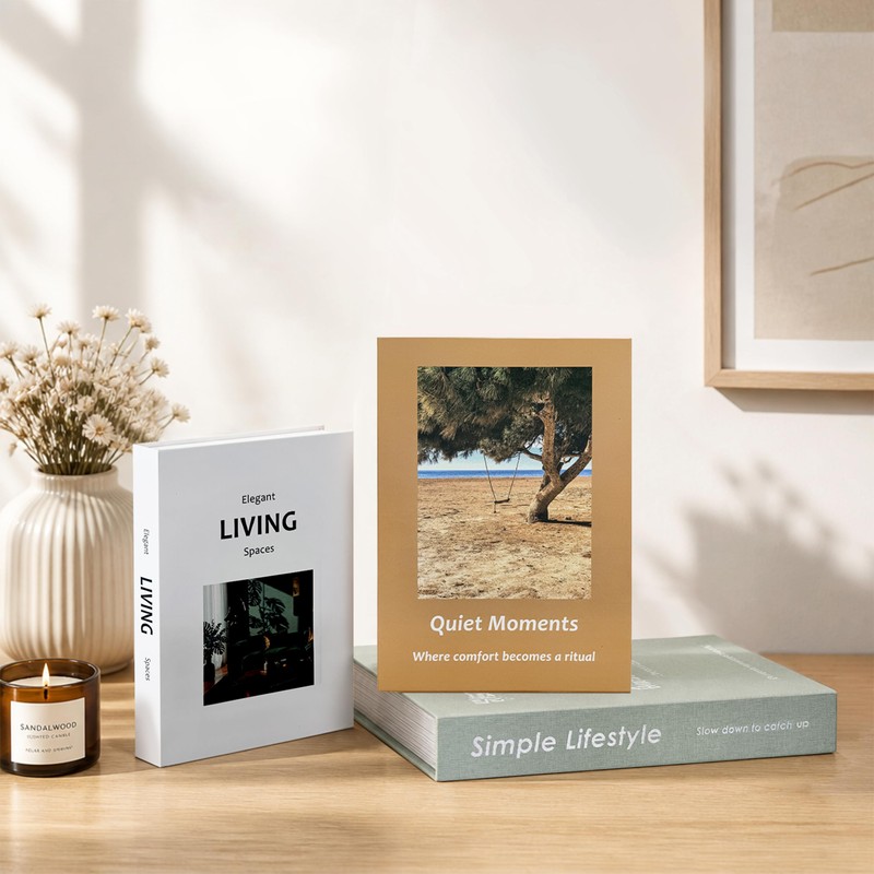 YKANYN Decorative Books for Home Decor, Aesthetic Fake Book Storage